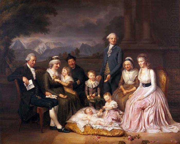 Pierre-Nicolas Legrand Die Familie des Tuchherrn Samuel Brunner china oil painting image